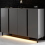 Hanah Home Consola Paris Antracita con Iluminación LED